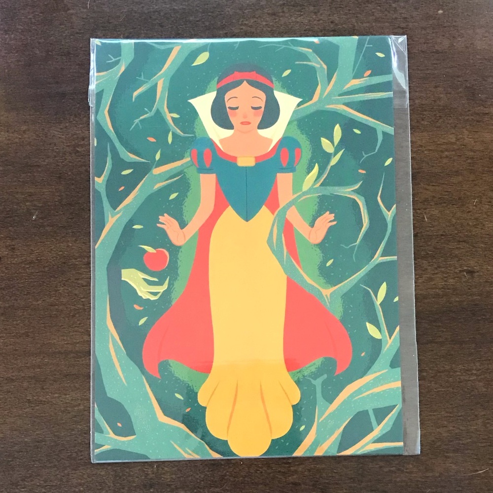 Snow White by artist Dave Quiggle Postcard